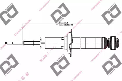 Амортизатор DJ PARTS DS1281GT